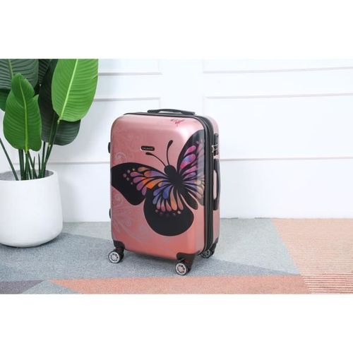 Celims France - Valise Moyenne Taille 65cm | Valise Week-end | Valise Polycarbonate | Légère et Rigide | Rose Gold