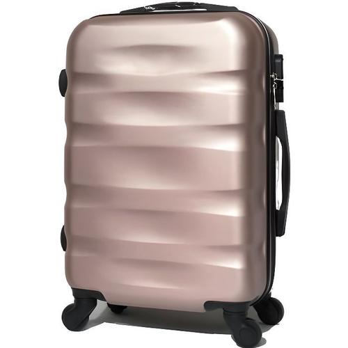 Celims France - Valise Cabine 55cm | Valise ABS | Légère et Rigide | Rose Gold