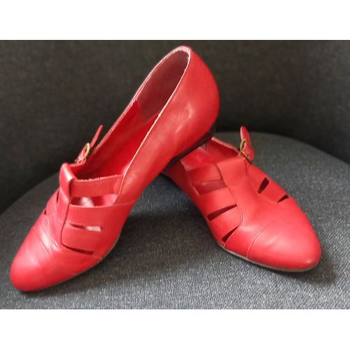 Chaussures Rouges En Cuir - 37