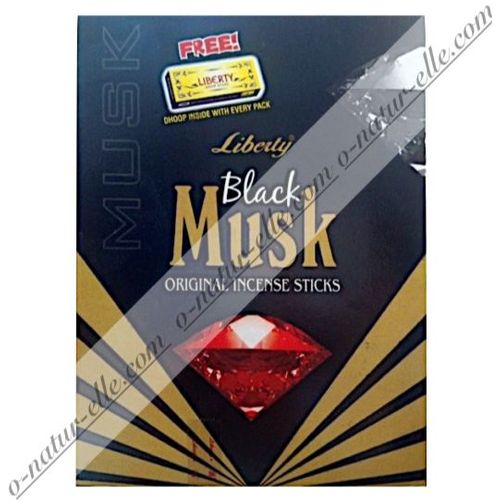 Encens au Musc Noir 25 bâtons Incense Black Musk, Incienso Almizicle Negro