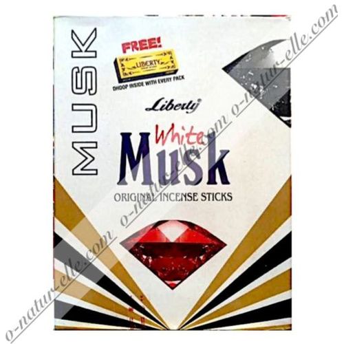 Encens au Musc Blanc 25 bâtons Incense White Musk, Incienso Almizicle Blanco