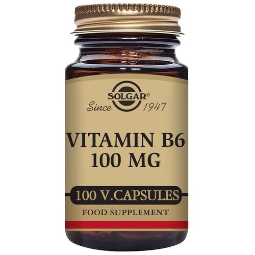 Vitamin B6 100 Mg - 100 Vegetable Capsules 