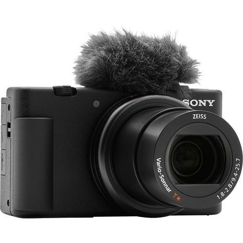 Sony ZV-1 - Appareil photo numérique - compact - 20.1 MP - 4K / 30 pi/s - 2.7x zoom optique - ZEISS - Wireless LAN - noir
