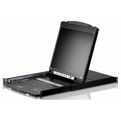 ATEN Slideaway CL5808N - Console KVM avec commutateur KVM - 8 ports - PS/2, USB - 19" - rack-montable - 1280 x 1024 @ 75 Hz - 1U