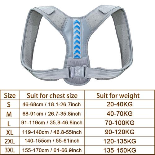 Protege-Dosgrey Blue-M--Correcteur De Posture Ajustable Pour Hommes Et Femmes, Ceinture De Soutien Invisible, Clavicule, Colonne Ver