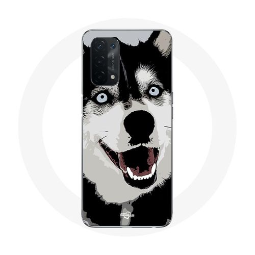 Coque Pour Oppo A54 5g Husky De Sibérie Yeux Bleus