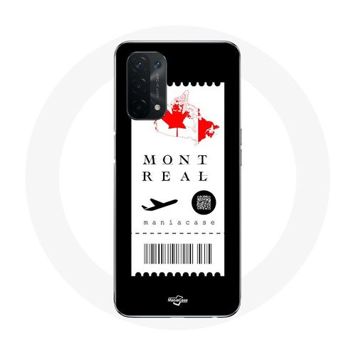Coque Pour Oppo A54 5g Billet D'avion Montréal Canada