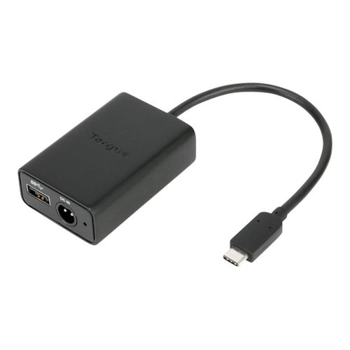 Targus Multiplexer Dongle - Adaptateur USB - USB, power DC jack (F) pour 24 pin USB-C (M) - USB Power Delivery (60W) - noir - Europe - pour Targus Universal USB 3.0 DV2K, USB 3.0