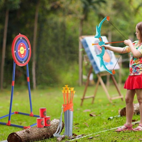 Ensemble D'arc Et Flèches Pour Enfants-Vevor- Avec 10 Flèches À Ventouse-Jouet D'extérieur Pour Garçons