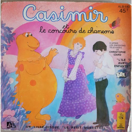 Lot 45t Vinyles Casimir/Bisounours/Blanche Neige