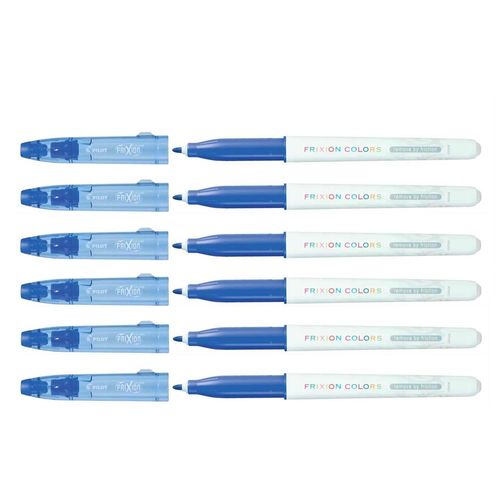 Pilot Lot De 6 Feutres Coloriage Effa¿Able Frixion Colors Pointe Moyenne Bleu
