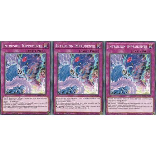 3 X Yu-Gi-Oh - Intrusion Imprudente - Bach-Fr079 - La Bataille Du Chaos -