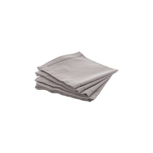 Pack De 4 Serviettes En Coton Taupe 40x40cm