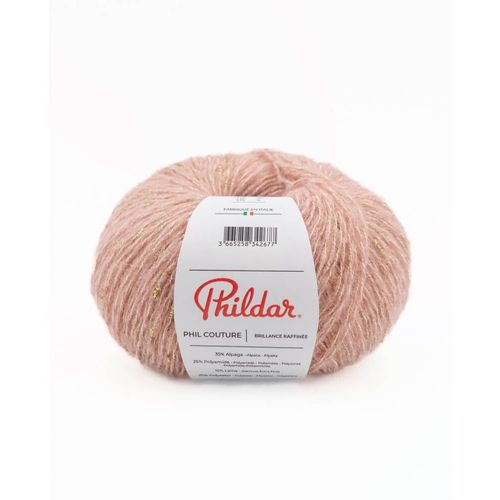 Pelote De Laine Et Alpaga À Tricoter Phil Couture - Phildar Rosee Rose