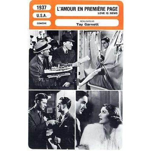 Fiche Monsieur Cinema L'amour En Première Page