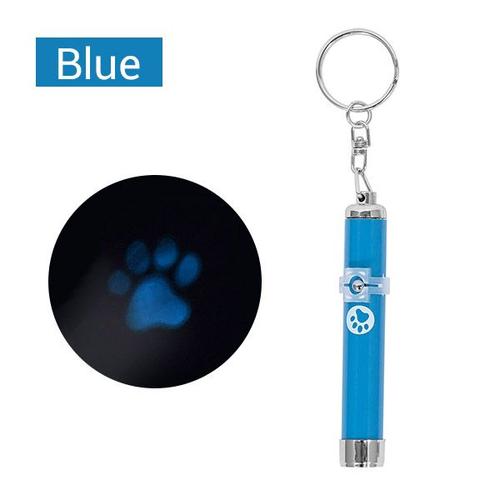 Jouet, Blue--Lampe À Pointeur Laser Portable Pour Chat, Jouet Créatif Et Amusant, Entraînement Interactif, Avec Empreintes Lumineuses