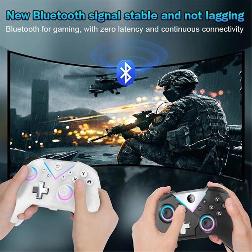 Game Console Six-Axis with Macro Programmable Wireless Bluet... - 5