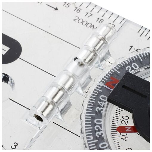 Foldable Navigation Camping Baseplate Compass Ruler Map - 4