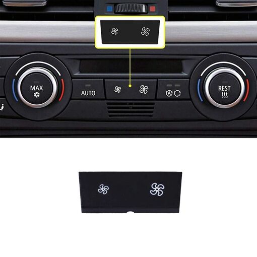 Car A/C Control Panel Fan Speed Button Key For 1 3 X1 X3 Ser... - 2