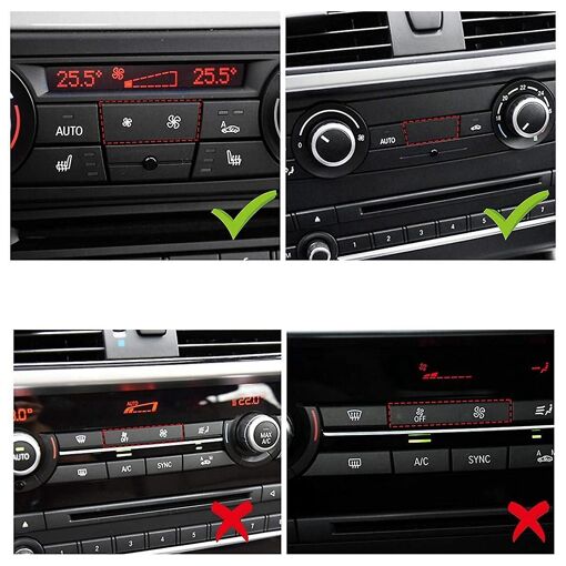 Car A/C Control Panel Fan Speed Button Key For 1 3 X1 X3 Ser... - 4