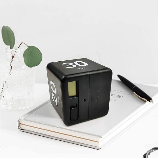 Square Timer, Kitchen Timer Gravity Sensor Flip Timer Manage... - 3