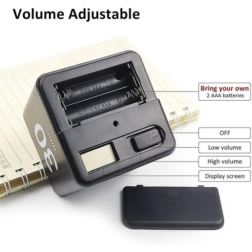 Square Timer, Kitchen Timer Gravity Sensor Flip Timer Manage... - 5