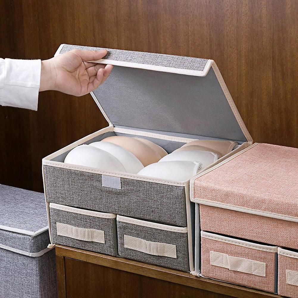 Double-Layer Storage Box Drawer Storage Box Foldable Home Un... - 2