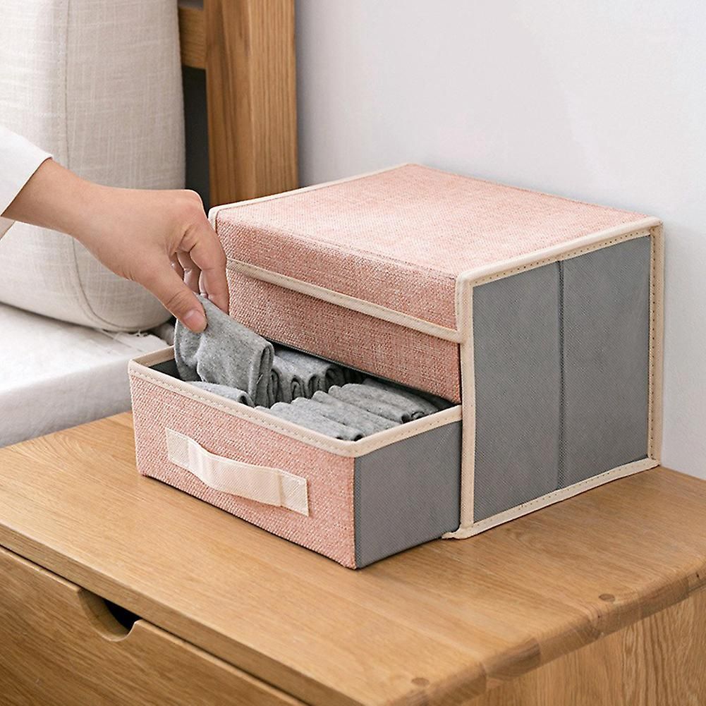 Double-Layer Storage Box Drawer Storage Box Foldable Home Un... - 5