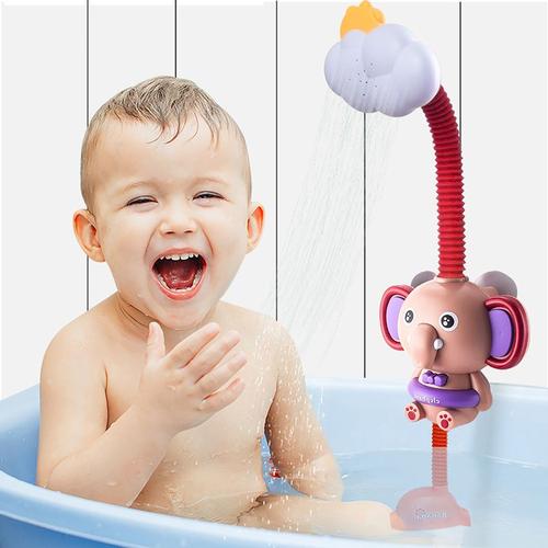 Jouets de bain Bébé Jeu d'eau Éléphant Modèle Robinet Douche