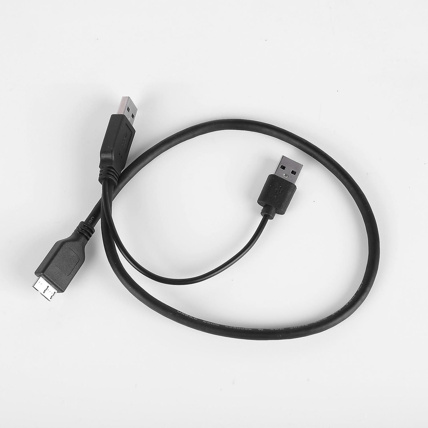 Double Head USB to Micro-B Splitter Cable USB 3.0 Mobile Har... - 3
