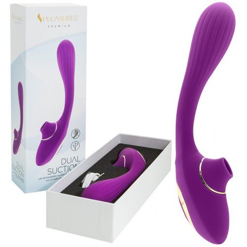 Sextoy Double Fonction Usb Dual Suction Violet