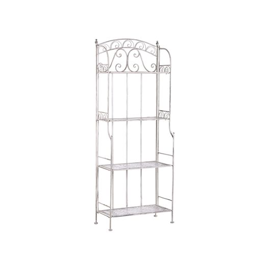 Étagère De Jardin En Métal Blanc 4 Niveaux Padua
