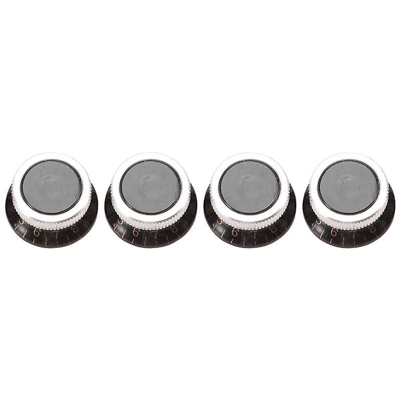 4pcs Guitar Tone And Volume Speed Control Knobs Top Hat Bell... - 2