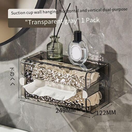 Self-Contained Suction Cup Wall Organizer, Multifunctional G... - 5