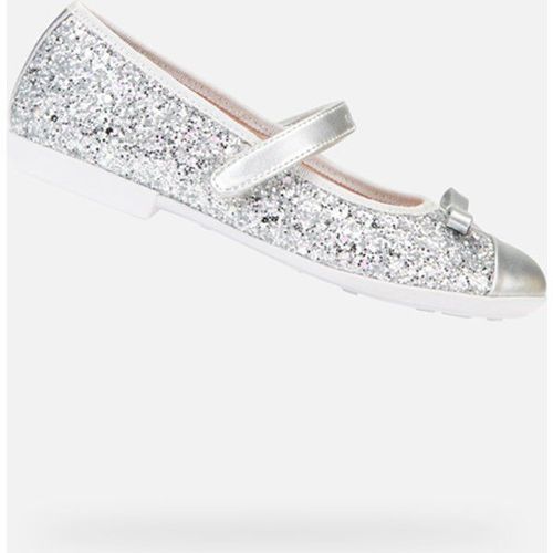 Ballerines Geox Plie Fille Argenté