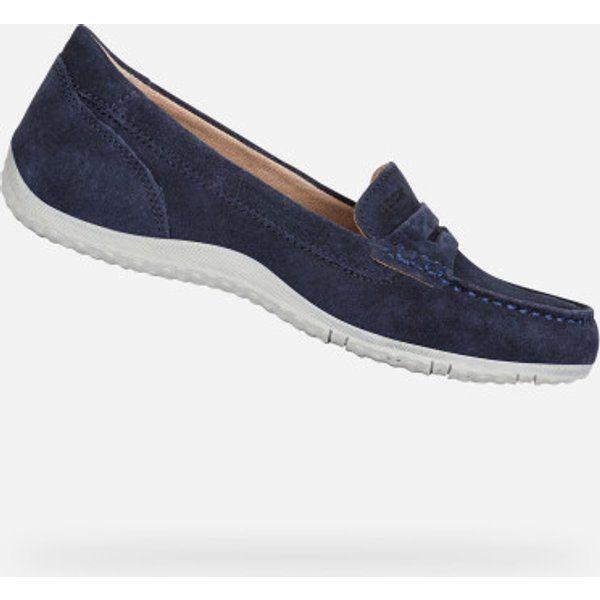 Mocassins Geox Vega Moc Bleu Rakuten