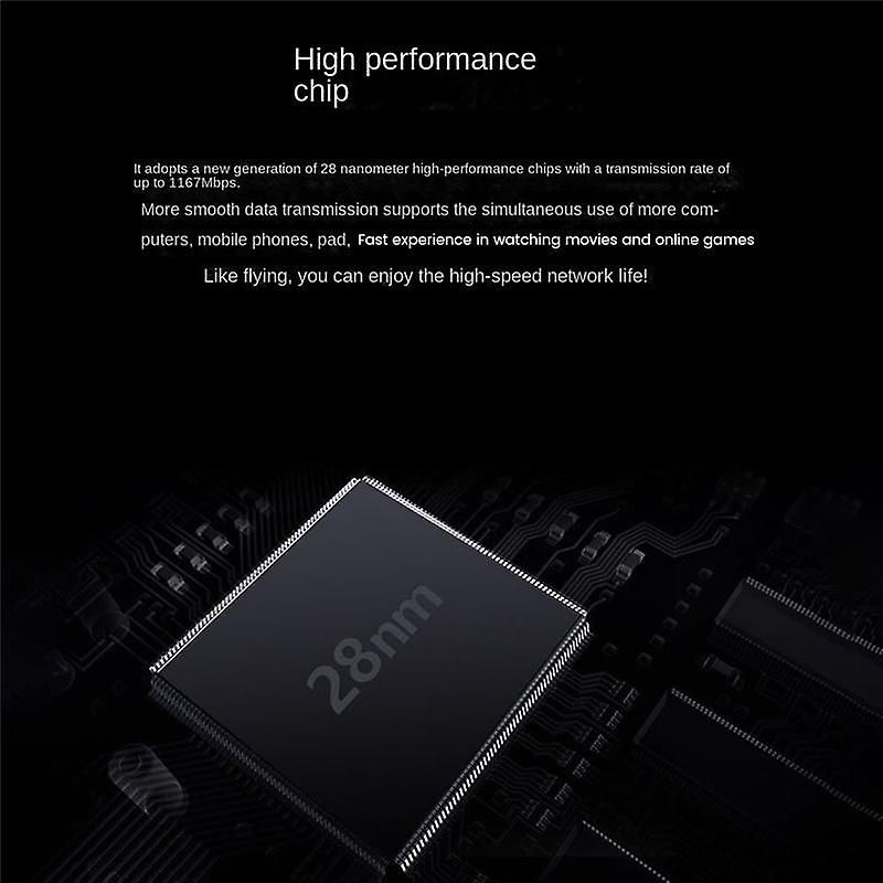 1200Mbps WiFi Router 6 Antennas Wireless Router 2.4G&5GHz AP... - 2