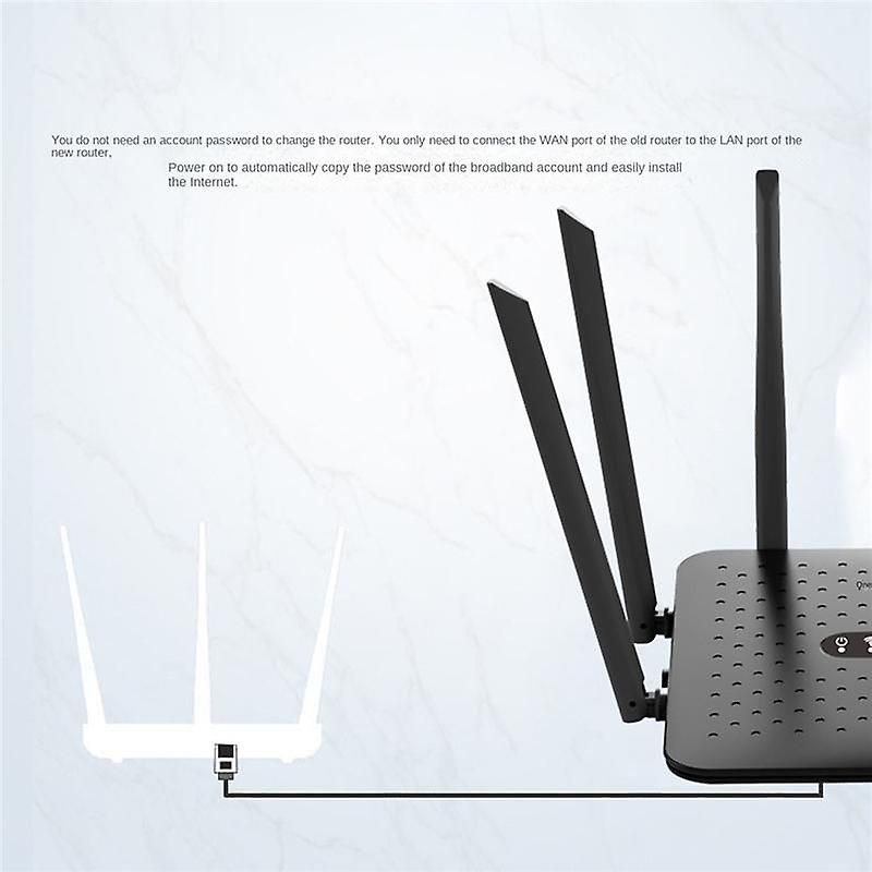 1200Mbps WiFi Router 6 Antennas Wireless Router 2.4G&5GHz AP... - 5