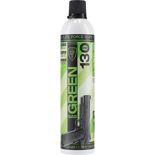 Bouteille De Gaz Airsoft De 130 Psi Green Gas Elite Force Sans Silicone 600 Ml 25063