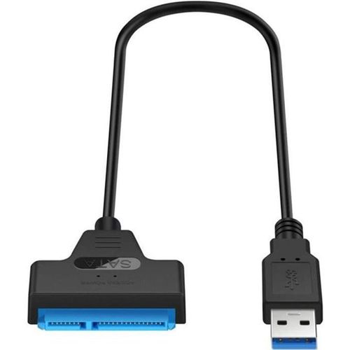 Fablcrew Adaptateur USB 3.0 vers disques durs SSD SATA 2,5, câble adaptateur USB vers SATA"