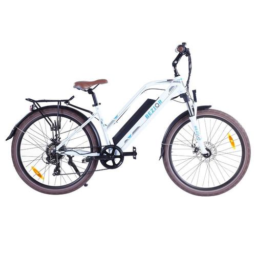 Bezior M2 Pro Vélo Cyclomoteur Électrique Moteur 500w Gamme 100km Batterie 12.5ah Roues 26 * 2.125 '' Vitesse Maximale 25km / H - Blanc