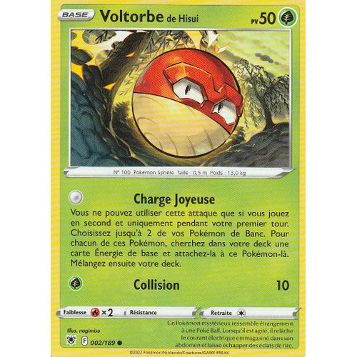 Carte Pokemon - Voltorbe De Hisui - 002/189 - Eb10 Astres Radieux