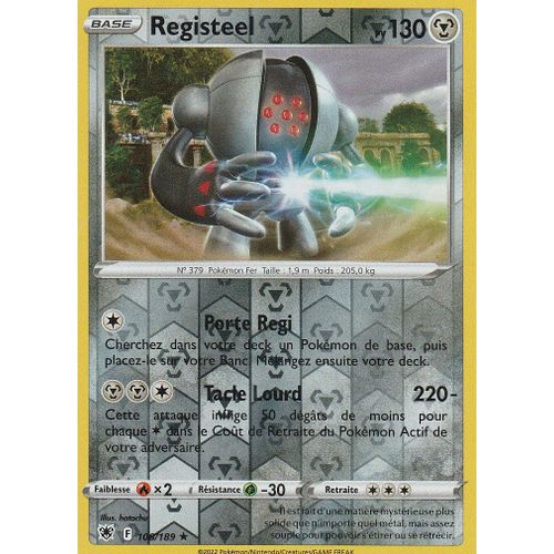 Carte Pokemon - Registeel - 108/189 - Holo-Reverse - Eb10 - Astres Radieux