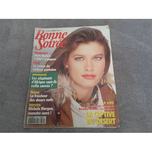Bonne Soirée N°3712 - 30/03/1993 - Eléphants D'afrique - Michèle Morgan -Modèle Au Crochet - Recettes De Cuisine -