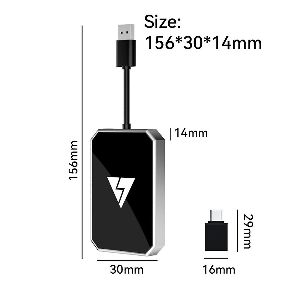 2-In-1 Wireless Carplay Android Adapter USB Wireless Adapter... - 2