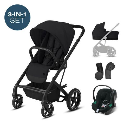 Trio Balios S Lux Blk 3 In 1 Deep Black - Cybex Gold