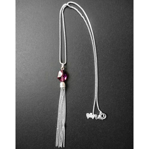 Collier-Pendentif "Améthyste" À Pompon Agatha