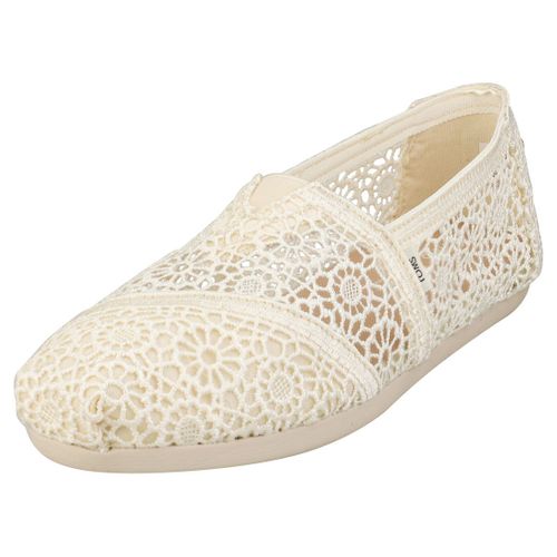 Toms Alpargata Moroccan Crochet Chaussures Sans Lacets Naturel