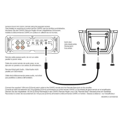 46CXARC CXARC Remote Control for -Series Amplifiers - 5