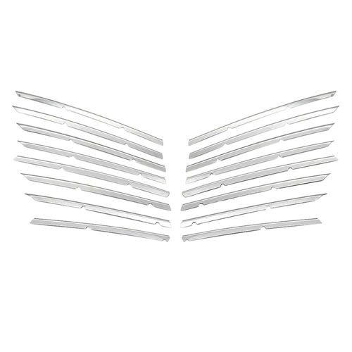 Garniture De Grille De Calandre De Pare-Chocs Avant De Voiture Pour 3008 Gt 2016-2020 5008 Gt 2017-2020 En Acier Inoxydable